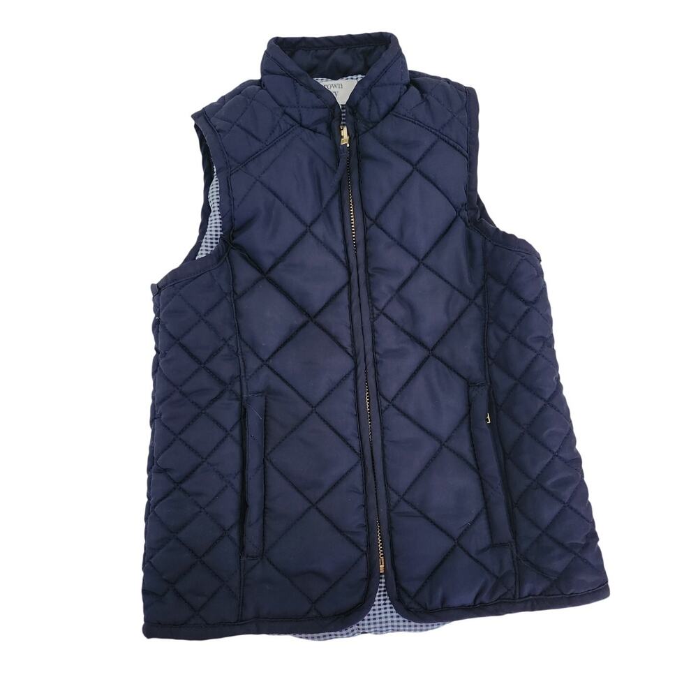 4 Crown & Ivy Navy zip up vest